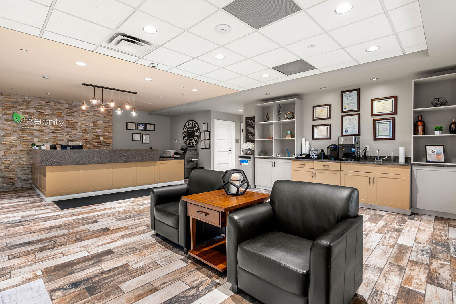 Reception area at the Haverhill campus